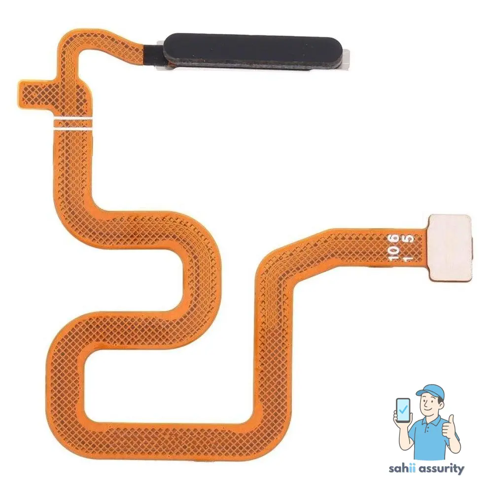 Fingerprint Sensor with Flex Cable for Realme 6 Pro Black